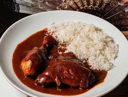 Chicken with Mole - Traditional Veracruz recipe with dried chiles, spices and chocolate